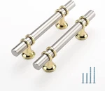 Leulan 5 Pack Kitchen Cabinet Handles Brushed Nickel Gold Pulls 3.... Fixed Price $23.26.