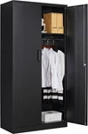 72 Tall Steel Wardrobe Storage Closet Cabinet Clothes Organizer For Bedroom. Fixed Price $180.00.