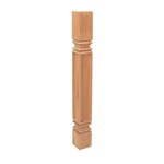 Outwater 35-1/4" X 3-3/4" Unfinished Cherry Mission Weave Island Leg. Fixed Price $129.99.