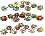 Jgarts Small 1" Knobs Assorted Rare Hand Painted Ceramic 30,. Fixed Price $26.05.