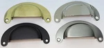 Hoosier Style Heavy Stamped Brass Bin Pull Nickel Brushed Oil Kitchen Drawer. Fixed Price $9.18.