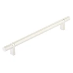 Emtek Select Cabinet Pull 8" C-c, Rectangular Bar Stem, Knurled, Polished Nickel. Fixed Price $52.80.