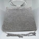 Inc International Concepts Silver Rhinestone Evening Bag Ring Handle Crossbody. Fixed Price $34.00.