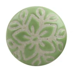 Marktsq Set Of 2 Green Etched Ceramic Cabinet Knobs. Fixed Price $10.00.