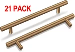 21 Pack Champagne Bronze Cabinet Pulls Gold Handles Inch (128MM) 7.5". Fixed Price $22.31.