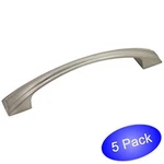 *5 Pack* Cosmas Satin Nickel Cabinet Hardware Arch Pulls #124-96SN. Fixed Price $8.20.
