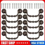 10-PACK Vintage Drop Bail Dresser Drawer Pull Antique Bronze Cabinet Handle Knob. Fixed Price $12.55.