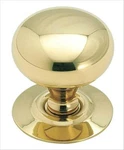 Polished Brass Traditional Mushroom Kitchen Cabinet Knob 1/4" Diameter - Pack. Fixed Price $8.93.