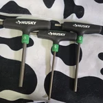 Husky T-handle Hex Key Set Long Arm Metric 8MM 6MM 5MM Steel Plastic 3PCS. Fixed Price $8.00.