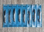 8 Vtg Chrome Cabinet Door Drawer Pull Amerock 3" Centers Mcm Atomic 60S Nos. Fixed Price $59.99.