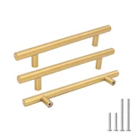 Goldenwarm Kitchen Cabinet Pulls Brushed Brass Drawer 5IN .... Fixed Price $35.81.