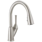 Delta Classic 1-HANDLE Pull-down Kitchen Faucet Stainless-certified Refurbished. Fixed Price $128.88.
