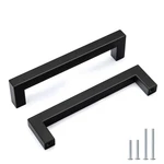 Goldenwarm 40-PACK 5" Hole Black Cabinet Pulls Matte Stainless Steel Handles. Fixed Price $71.72.