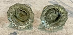 Crystal Glass Door Knob Set, Grub Screws- 12 Point Brass Little Different. Fixed Price $22.00.