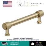 Amerock Faraday Cabinet Pull 5-1/16 Inch Center-to-center Golden Champagne. Fixed Price $14.99.