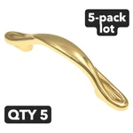 5-PACK Lot Amerock Reflections BP13833 Polished Brass Cabinet Handle Pull. Fixed Price $22.39.