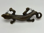 Antique Brass Gecko Lizard Drawer Knob Door Handle Pull Hardware 5.5 Inches. Fixed Price $14.00.