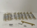 Glide Rite Hardware 5-1/16 Center Satin Gold Bar Pull 5002-128-SG 10 Pack. Fixed Price $19.99.