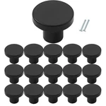 Black Round Cabinet Knobs 18 Pack, Drawer Pulls For Kitchen Bathroom Closet. Fixed Price $29.98.
