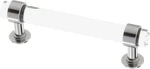 Francisco 3 In. (76MM) Clear Acrylic With Polished Chrome Bar Knob (5 Pack). Fixed Price $21.99.