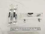 (3) New Glide-rite 6-1/4" Clear Acrylic Cabinet Pull Chrome 4718-160-PC-1. Fixed Price $19.90.
