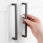 Askano 6-1/4" Hole Oil Rubbed Bronze Square Bar Kitchen Cabinet Pulls. Fixed Price $44.48.