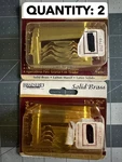 2-PACK 4/PC Brainerd Brass Card Holder Drawer Cabinet Label Tag. Fixed Price $19.05.