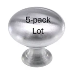 5-PACK Lot Amerock Brushed Chrome Hollow Brass 1/4" Cabinet Knob BP1950H-26D. Fixed Price $13.31.