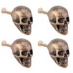 Skull Knobs 4 Pcs Zinc Alloy Heavy Drawer Handle Cabinet Hardware Kitchen. Fixed Price $24.80.