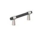4X Amerock BP37385FBG10 Mergence 3" Cc Cabinet Pull, Matte Black & Satin Nickel. Fixed Price $44.00.