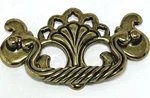Set 6 Vintage Canada 1993 Brass Drawer Pull Handles Ornate Cabinet Hardware. Fixed Price $59.99.