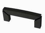 Brainerd P39941W-FB 3" Flat Black Carved Corner Cabinet & Drawer Pull. Fixed Price $5.25.