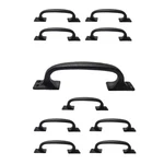 10 Pcs Wrought Iron Door Pull Handles For Cupboard Drawer Cabinet Furniture. Fixed Price $140.99.