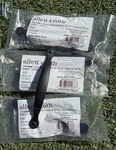 Allen + Roth Matte Black Cabinet Drawer Pulls 3" Center Z766-3-DBK Set Of 4. Fixed Price $24.85.