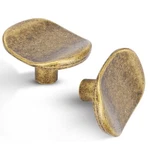 6 Pack Antique Brass Zinc Alloy Solid Cabinet Knobs,vintage Single Hole.... Fixed Price $37.75.