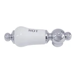 Kingston Brass CCPL1H Porcelain Lever Handle With Hot Index - Chrome. Fixed Price $27.23.