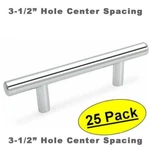 *25 Pack* Cosmas Cabinet Hardware Polished Chrome Handles Bar Pulls #305-3.5CH. Fixed Price $56.05.