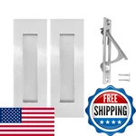 Senharvest Pocket Door Pull Edge Set Brushed Nickel, 6INCH Handles Hard. Fixed Price $54.01.