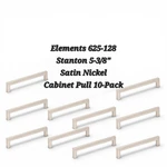 Elements 625-128 Stanton 5-3/8" Satin Nickel Cabinet Pull 10-PACK. Fixed Price $19.00.