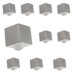 10 Pack P2160-PN Pearl Nickel 1/2" Square Cube Cabinet Knob Pulls Hickory Euro. Fixed Price $38.97.