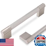 Povefonk 10 Pack 5 Inch (128MM) Brushed Satin Nickel Knurled Cabinet Handles Pul. Fixed Price $93.30.