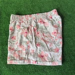 Briggs Linen Blend Floral High Rise Pull On Shorts Elastic Waist Xl Pockets. Fixed Price $10.00.