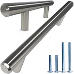 Alpine Hardware Solid Stainless Steel Euro Bar Cabinet Handle Drawer Pull (1/2-I. Fixed Price $20.73.