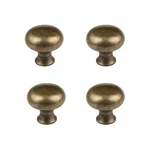 Rzdeal 4 Pcs 1.0'' X 0.9'' Antique Style Brass Simple And Elegant Pulls Solid.... Fixed Price $20.37.