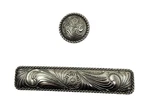 Cabinet Knob Drawer Door Pulls American Paisley Western Design Antique Style. Fixed Price $7.45.