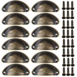 Cabinet Cup Pulls Bronze, 3 Inch (82MM) Antique Kitchen Handles, 12 P.... Fixed Price $16.85.