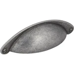 Jeffrey Alexander 8233SIM 3" C-c Distressed Antique Silver Lyon Cabinet Cup Pull. Fixed Price $8.30.