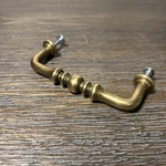 French Heritage Solid Brass Drawer Pull/cabinet Handle 3 1/2 Projection 1/4. Fixed Price $6.00.