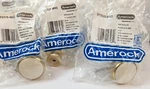 Amerock Dual-tone White Brass Round Cabinet Pull Knobs 1-1/4" Diameter 20 Pack. Fixed Price $12.99.