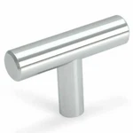 Cosmas Cabinet Hardware Euro "t" Style Polished Chrome #305CH. 8 Pack .new. Fixed Price $7.95.